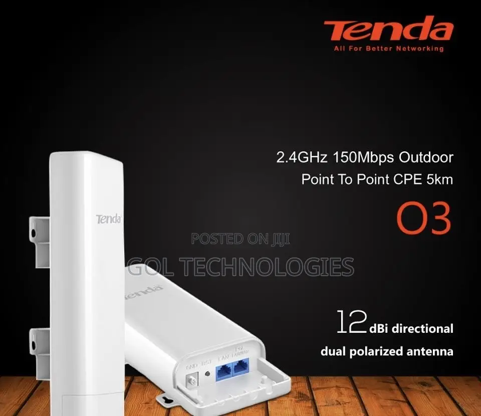 Tenda O3 5km 2.4ghz Long Range Outdoor Point to Point