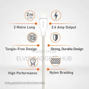 Type C To Lightning 2M Cable