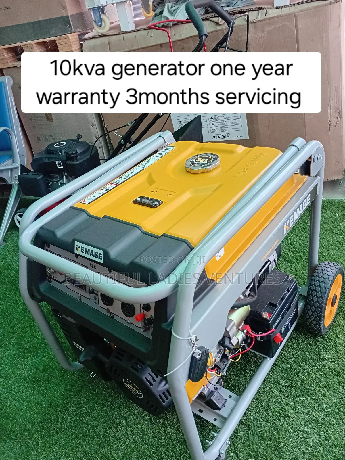 Yellow Coloured Generator 7.5kva Good 7.5kva