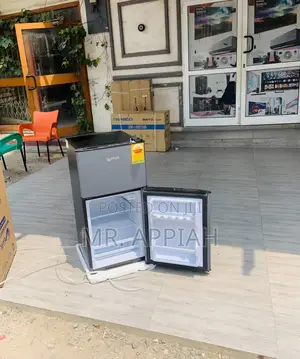 Choose Unique Pearl Table Top Double Door Fridge(Silver).