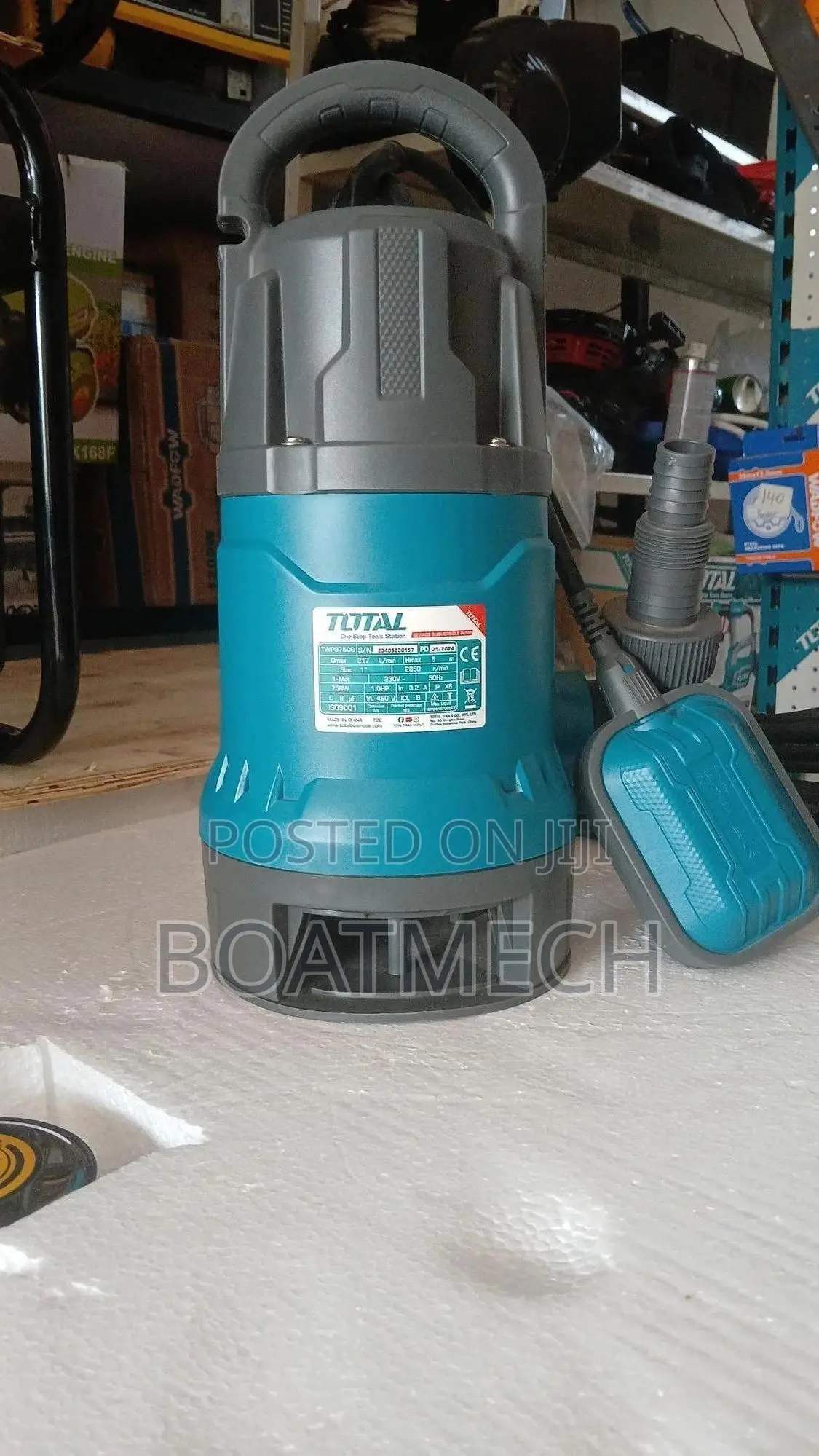 750watts Total Sewage Submersible Pump