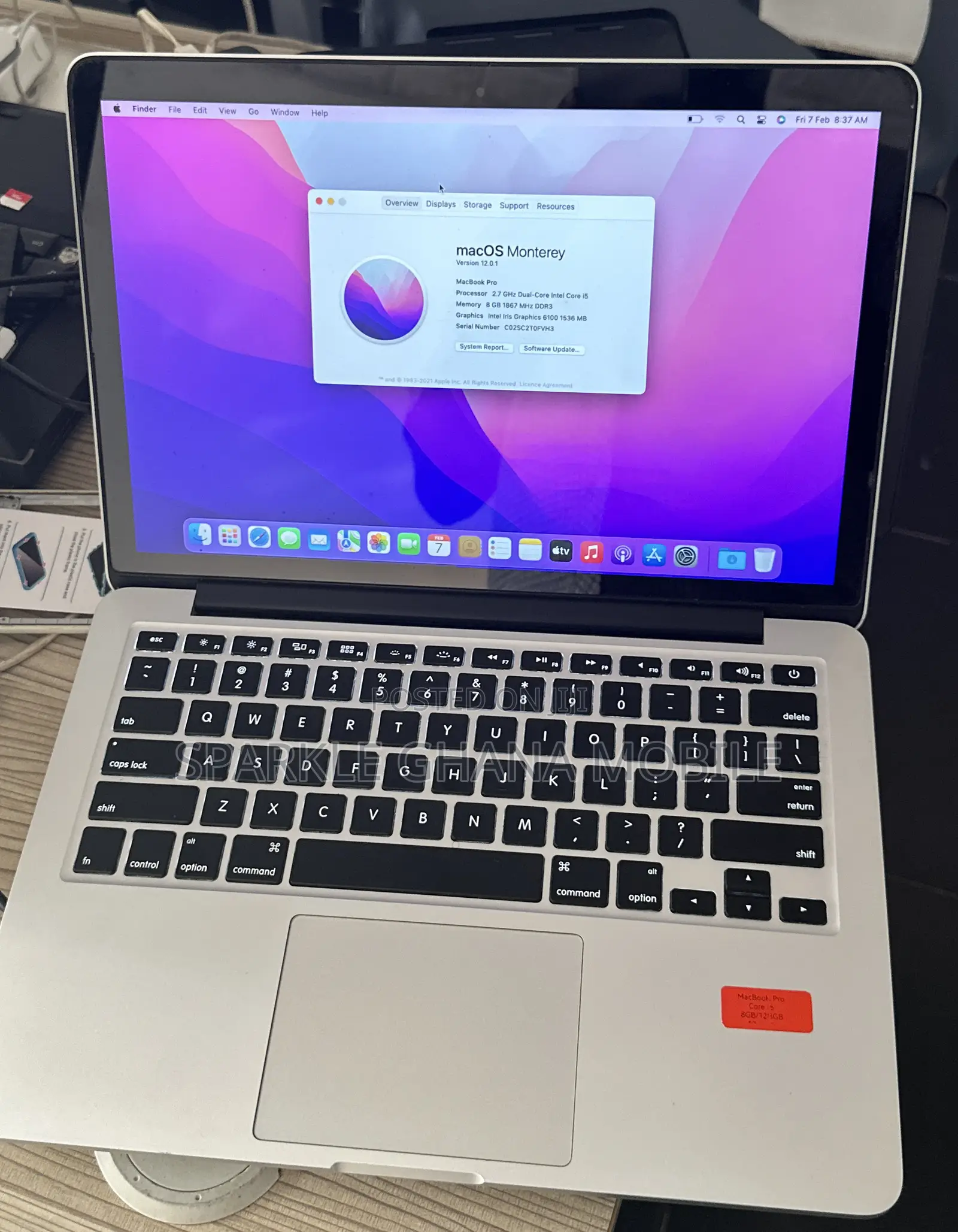 Laptop Apple MacBook Pro 2015 8GB Intel Core I5 SSD 128GB