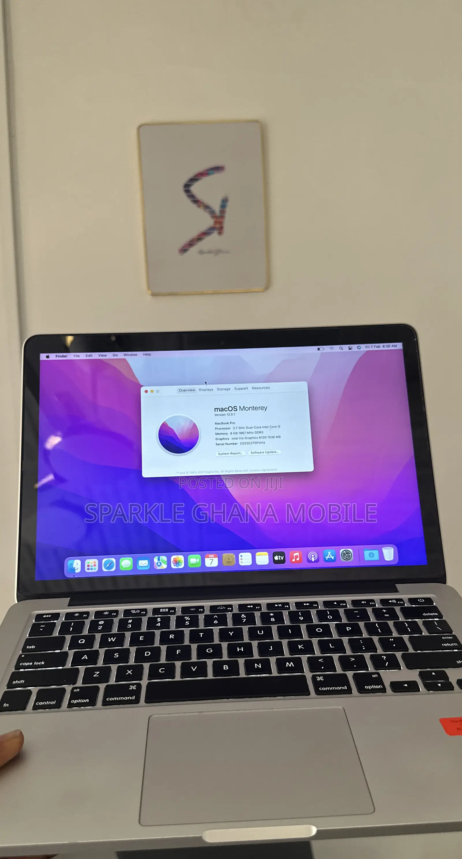 Laptop Apple MacBook Pro 2015 8GB Intel Core I5 SSD 128GB