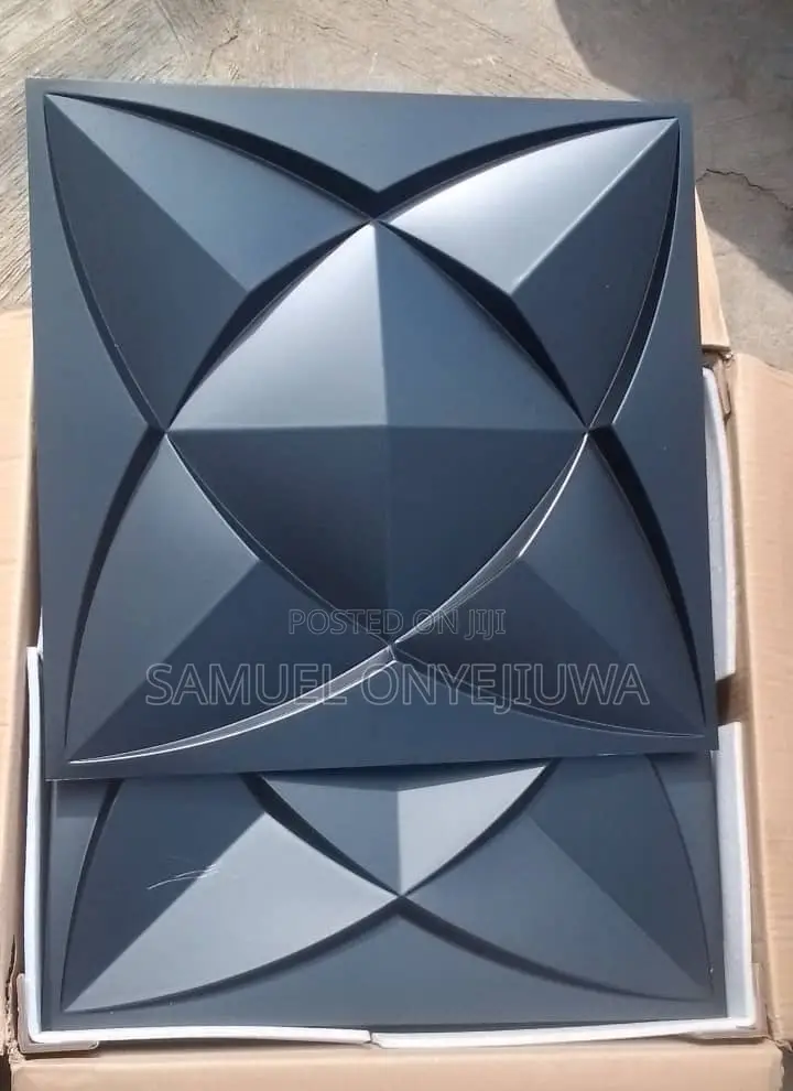 3d PVC Wall Panels White (D112) Black