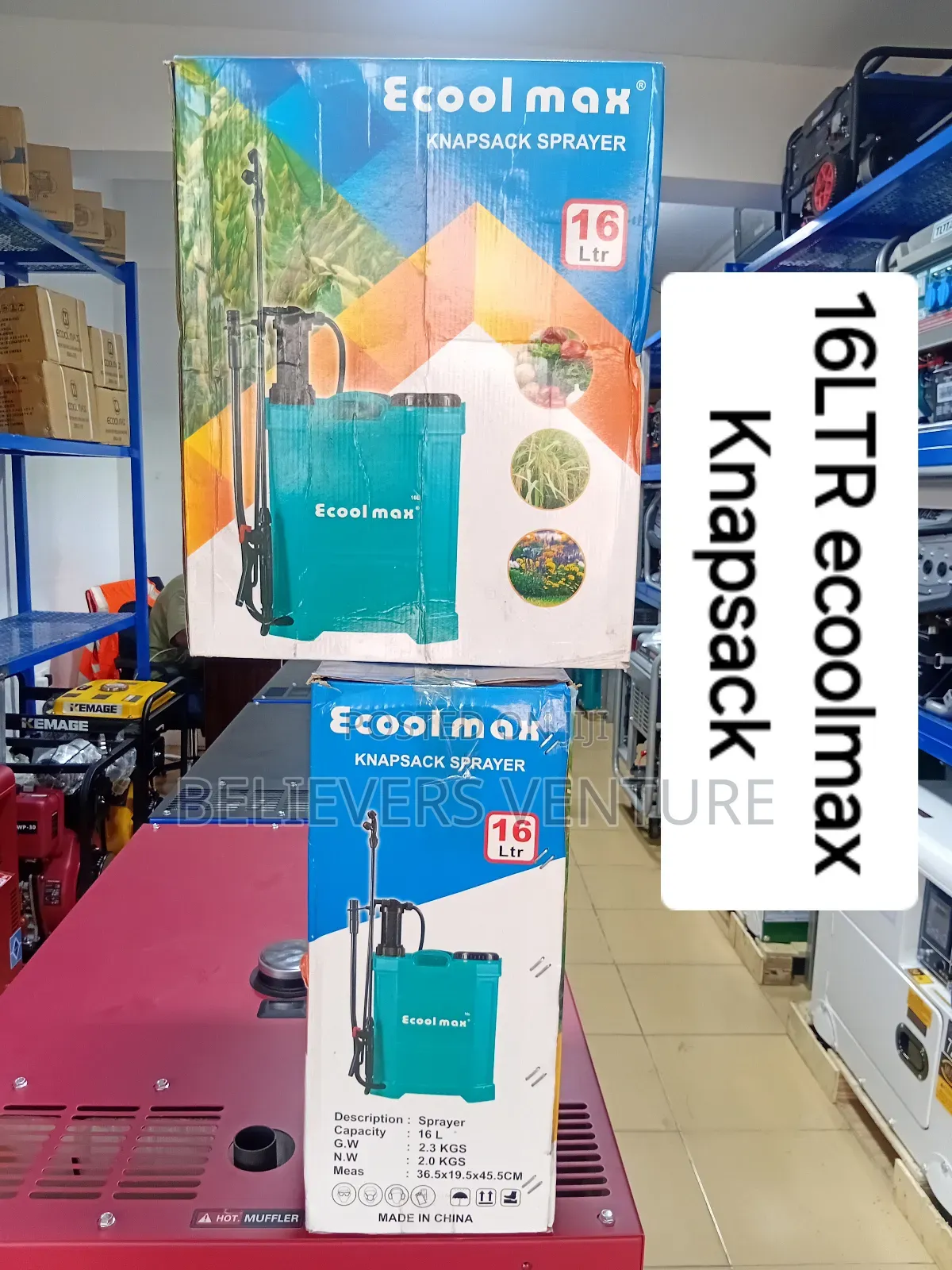 Portable Ecoolmax 16L Knapsack