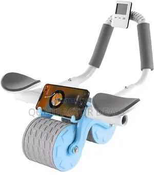 Qontractor Sports Professional Abs Roller With Auto Rebound