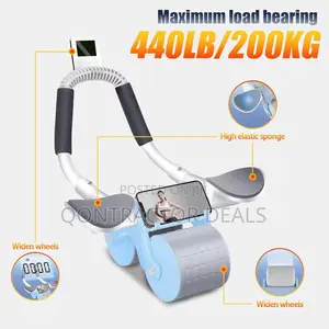Qontractor Sports Professional Abs Roller With Auto Rebound