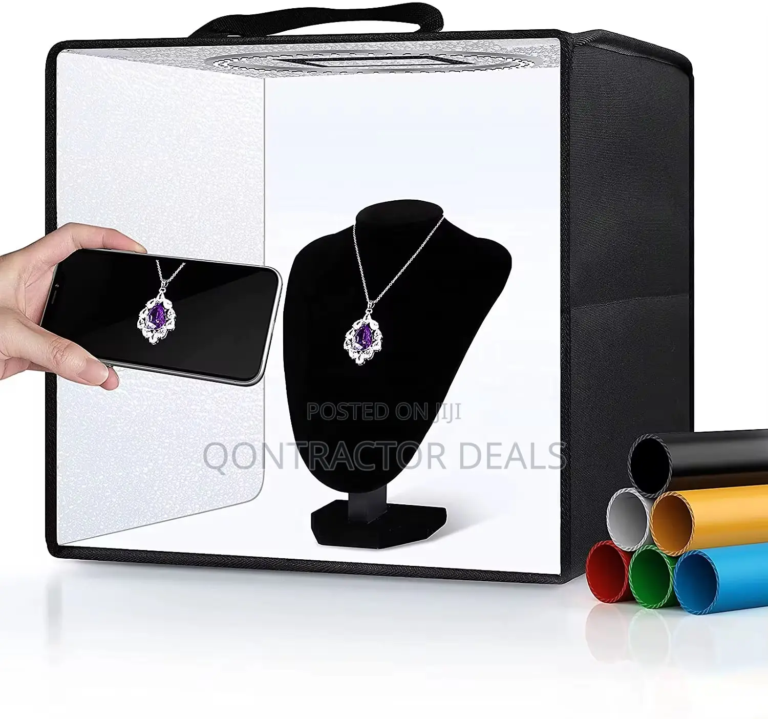 Qontractor Deals 46.5x46.5cm Professional Lightbox 5 Color