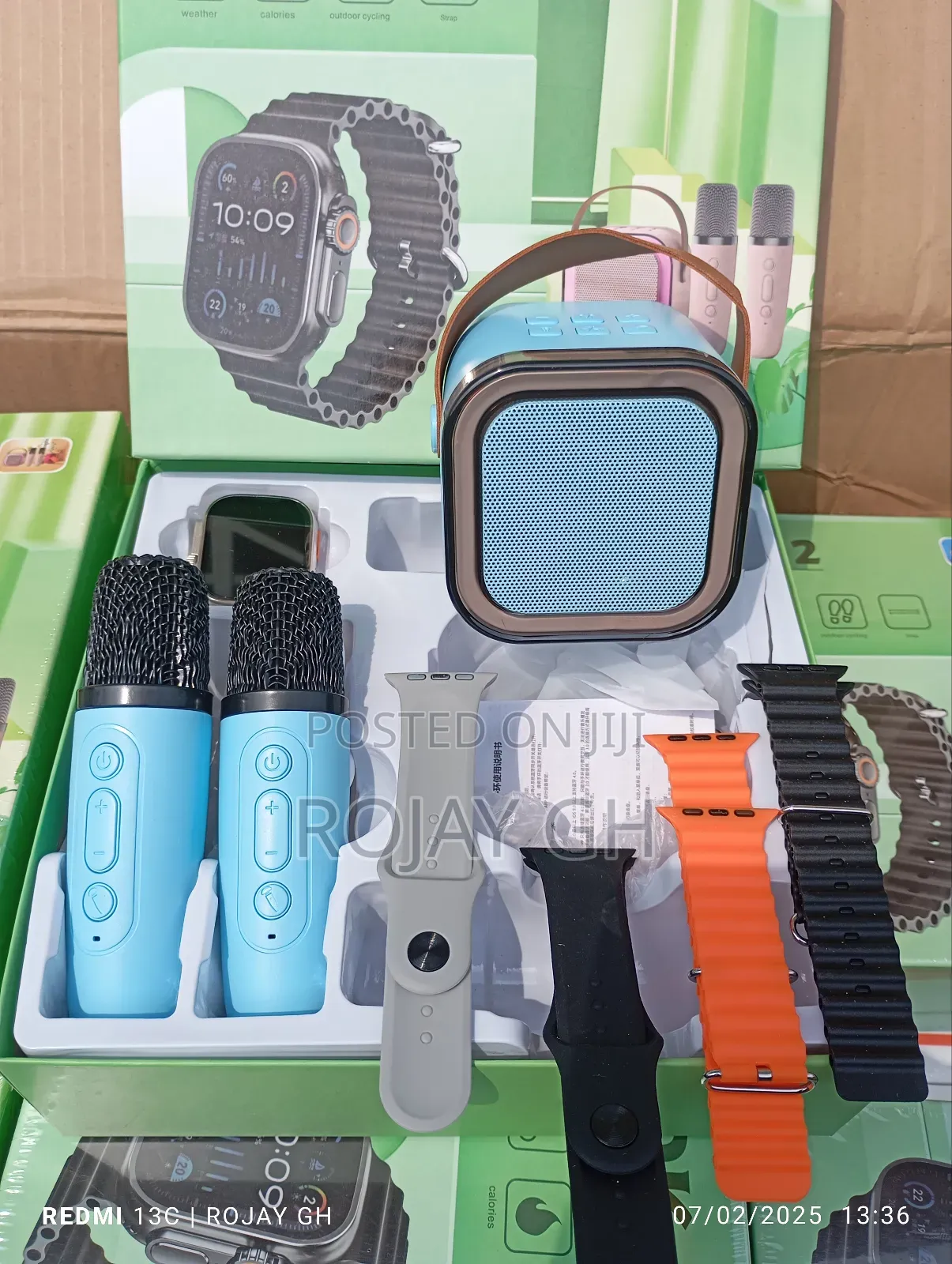 Ok-2 Smartwatch With Kareoke Speaker Mics