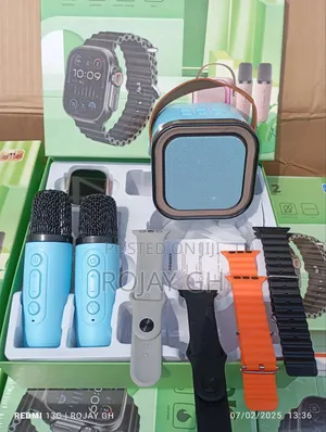 Ok-2 Smartwatch With Kareoke Speaker Mics