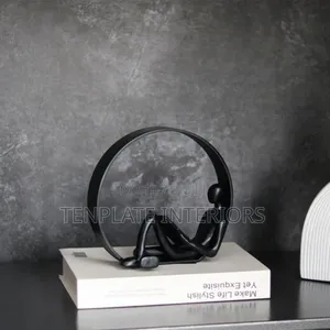 Metal Reading Man Figurine