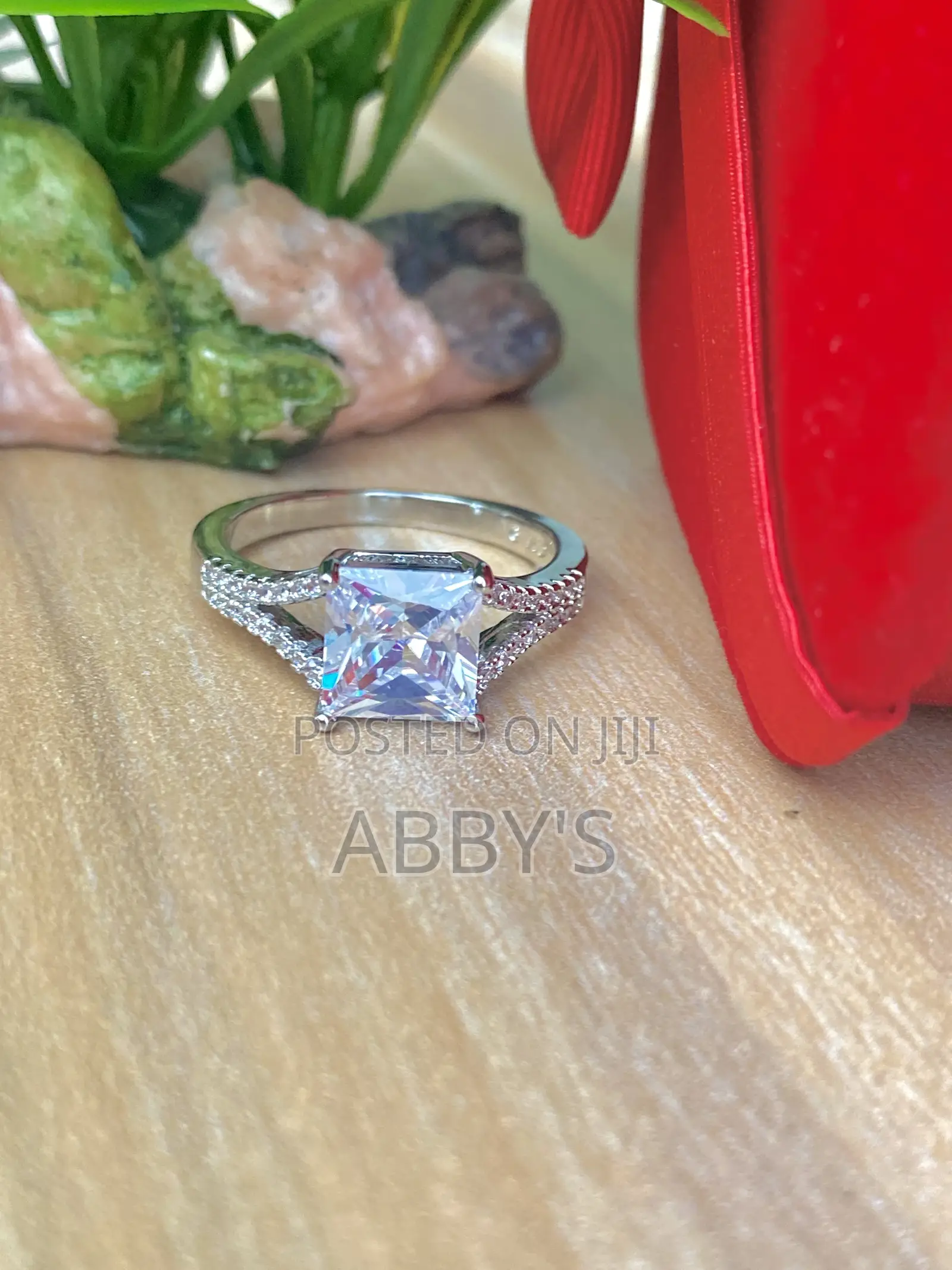 Radiant Cut Promise Ring