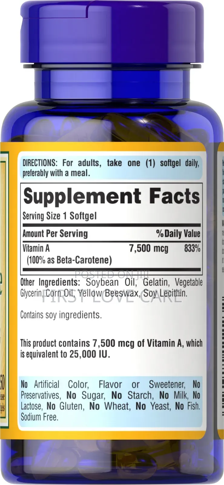 Puritan Pride Beta Carotene