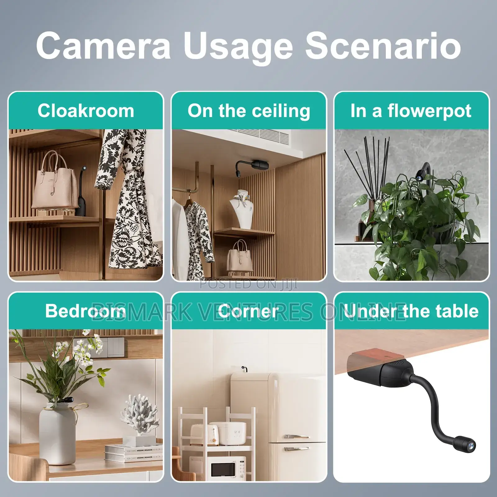 Panoramic Hidden Camera Spy Camera, Free Rotation Angle
