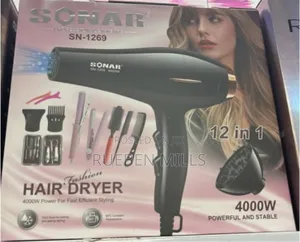 12 in 1 Best Quality Sonar Professional Salon Hair Dryer