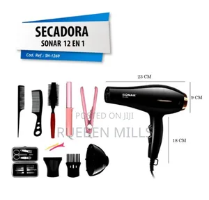 Photo - 12 in 1 Best Quality Sonar Professional Salon Hair Dryer