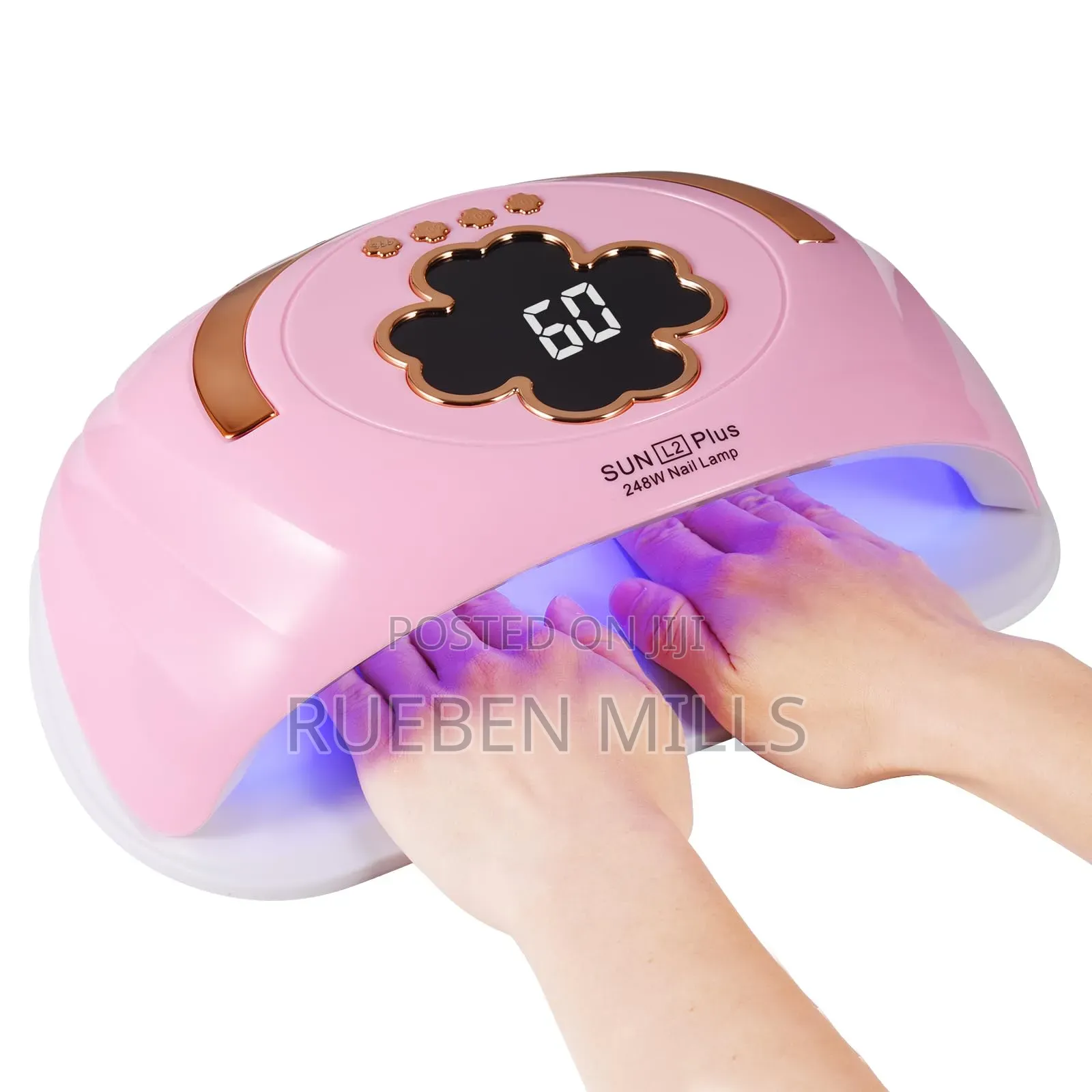 Portable Two Hands Nails Dryer Lamp Gel Nail Polish Dryer
