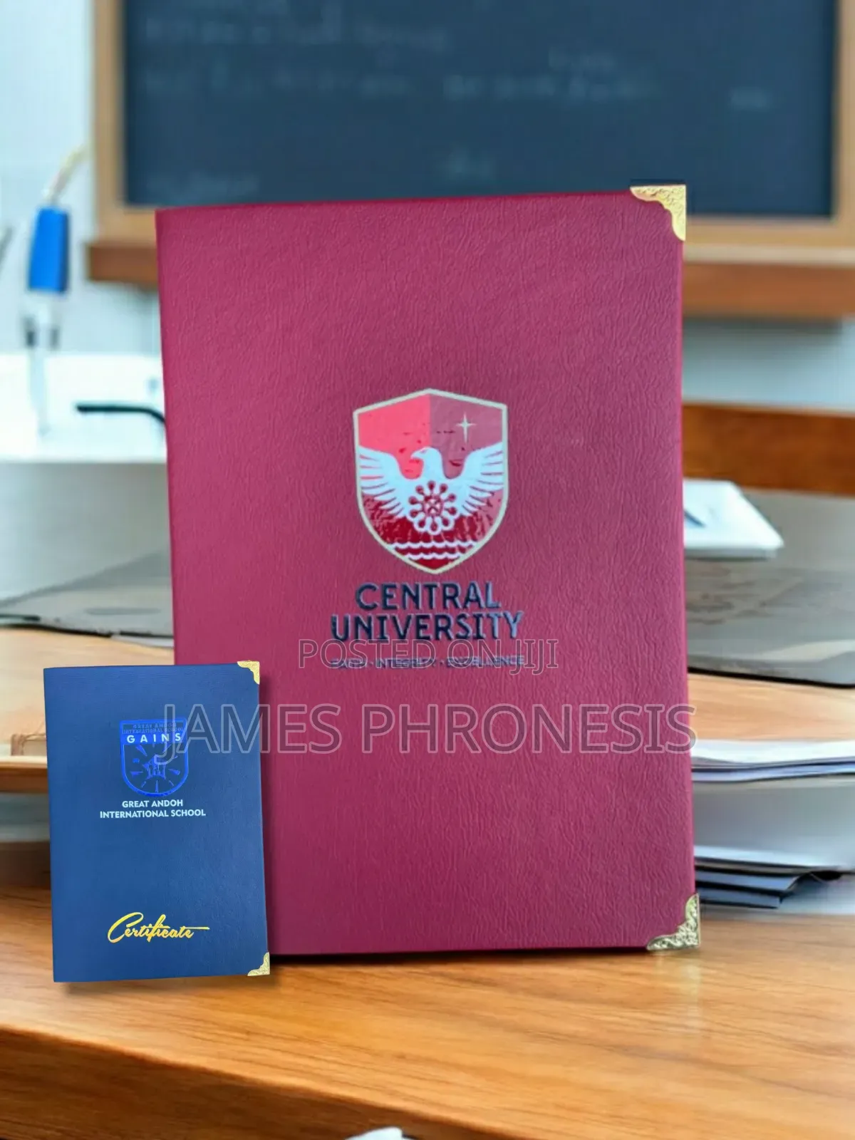 Customized Certificate Holder for Schools