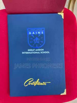 Customized Certificate Holder for Schools