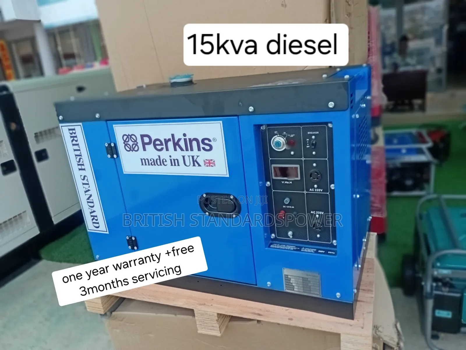 British Generator 15kva 16500watt Diesel Perkins Engine