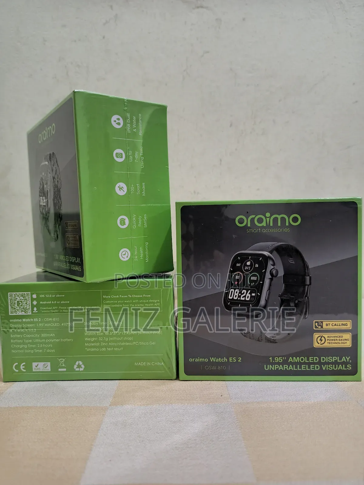Oraimo Watch Es 2 1.95′′ Amoled Ip68 Smart Watch