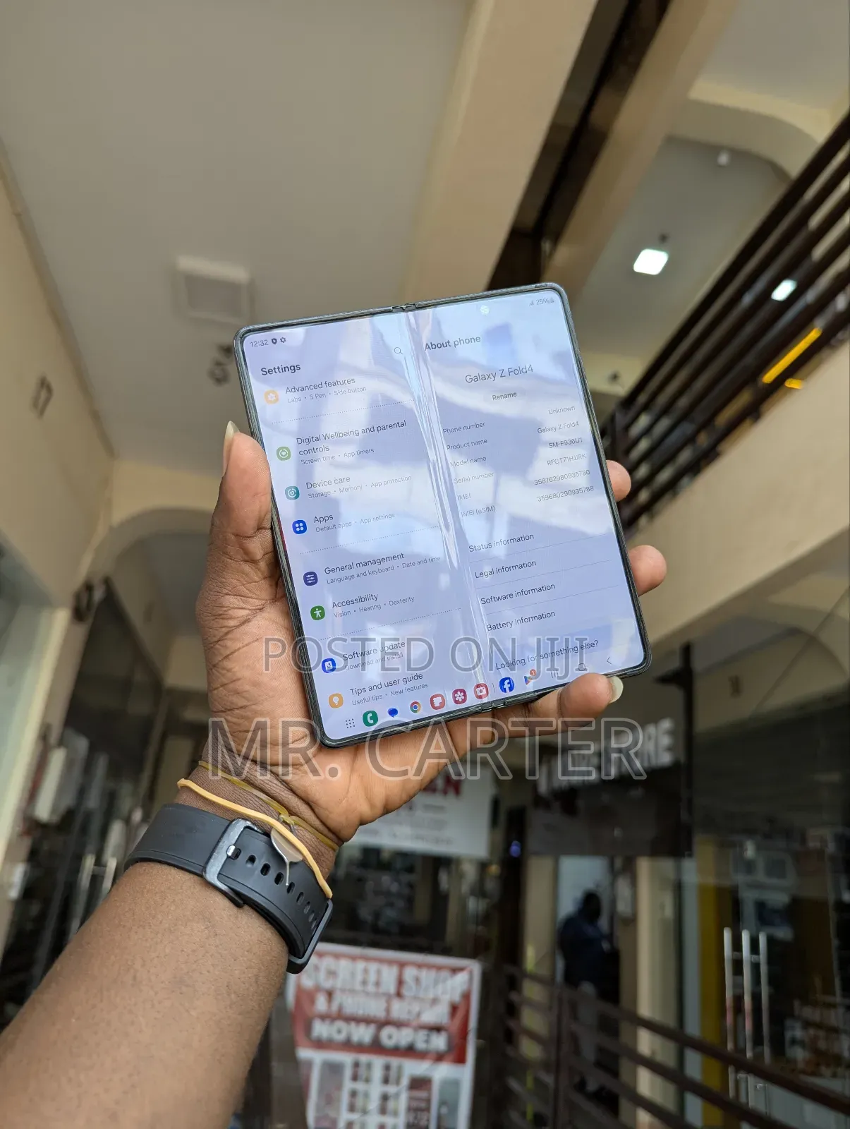 New Samsung Galaxy Z Fold4 256 GB Black