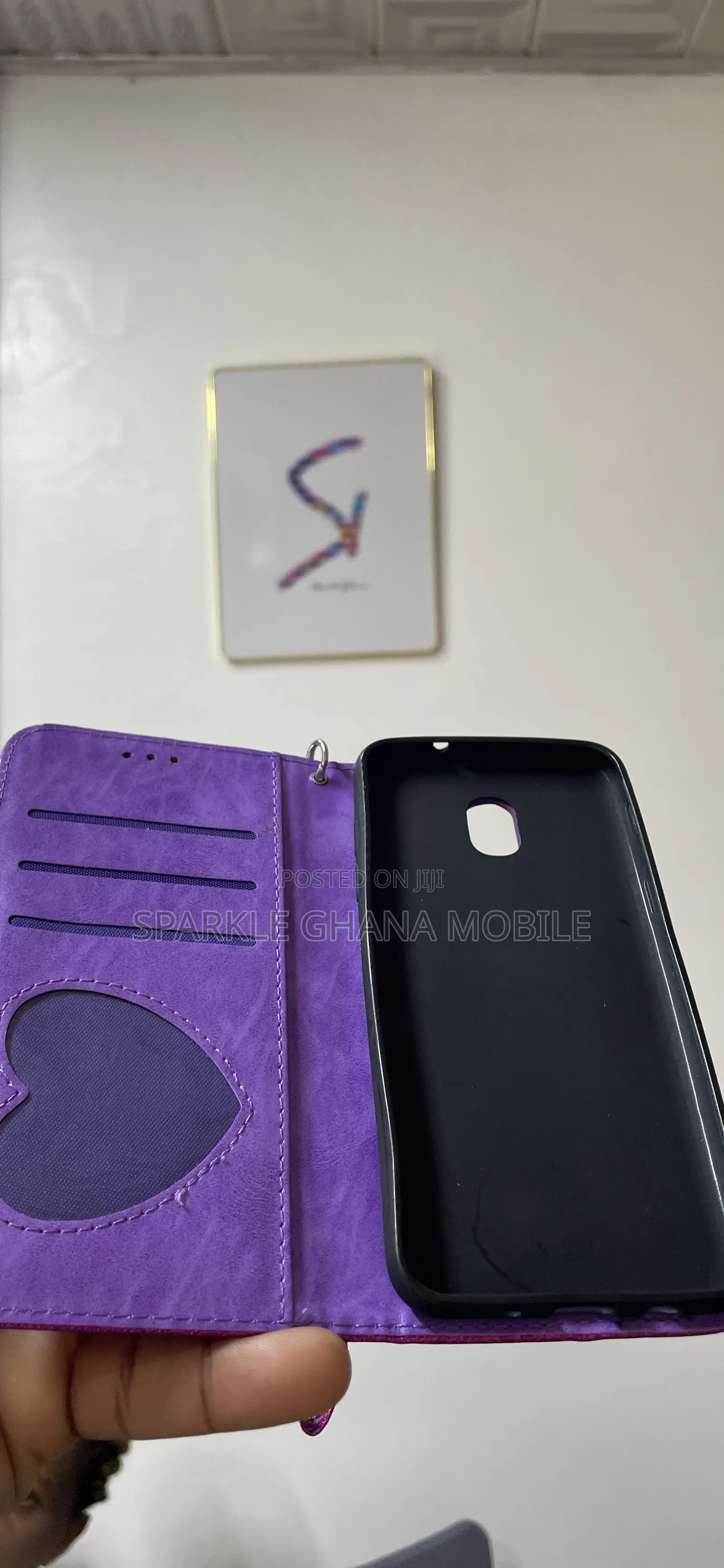 Samsung Galaxy J3 (Mobile Case) Purple Glitter Back Case