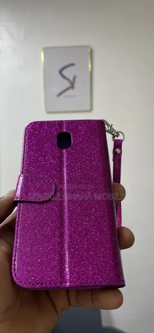 Samsung Galaxy J3 (Mobile Case) Purple Glitter Back Case