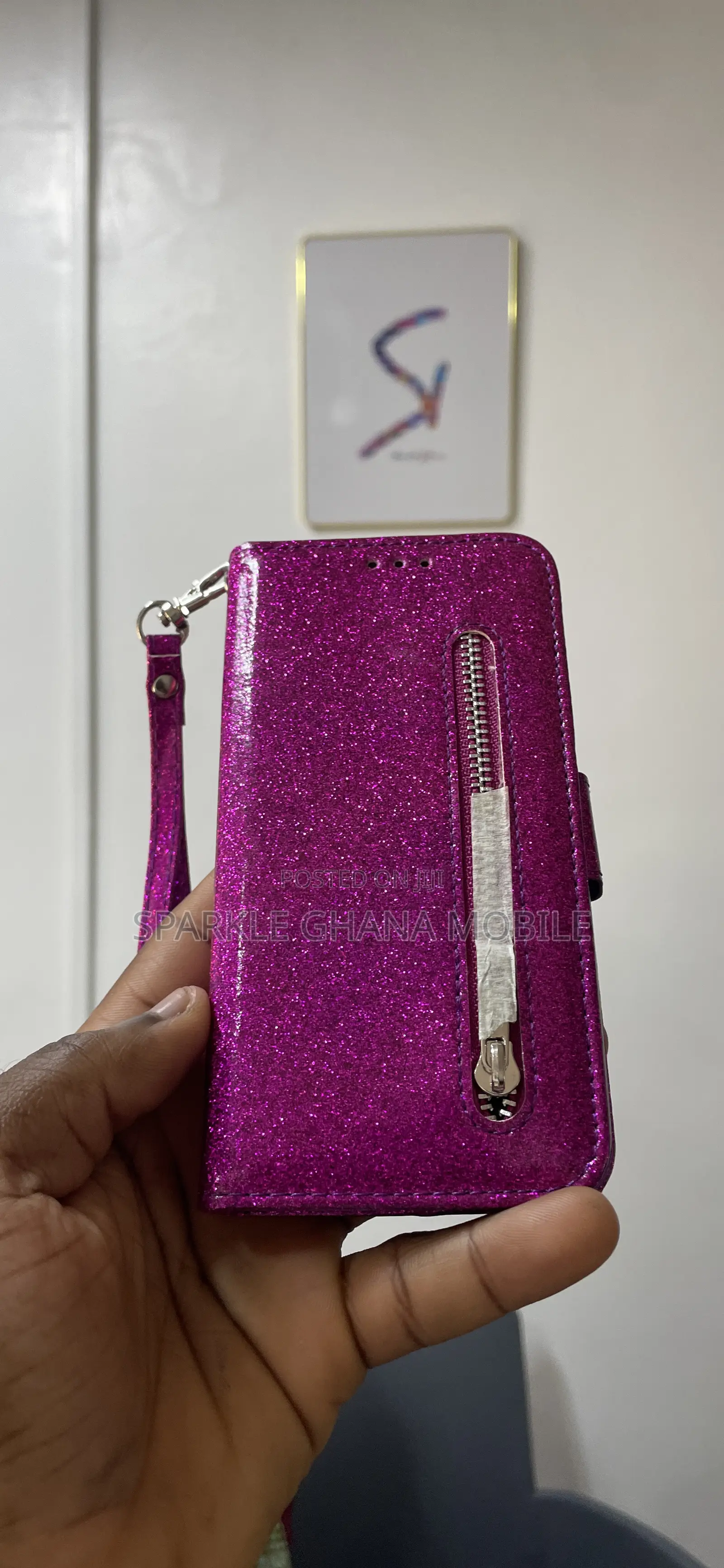 Samsung Galaxy J3 (Mobile Case) Purple Glitter Back Case