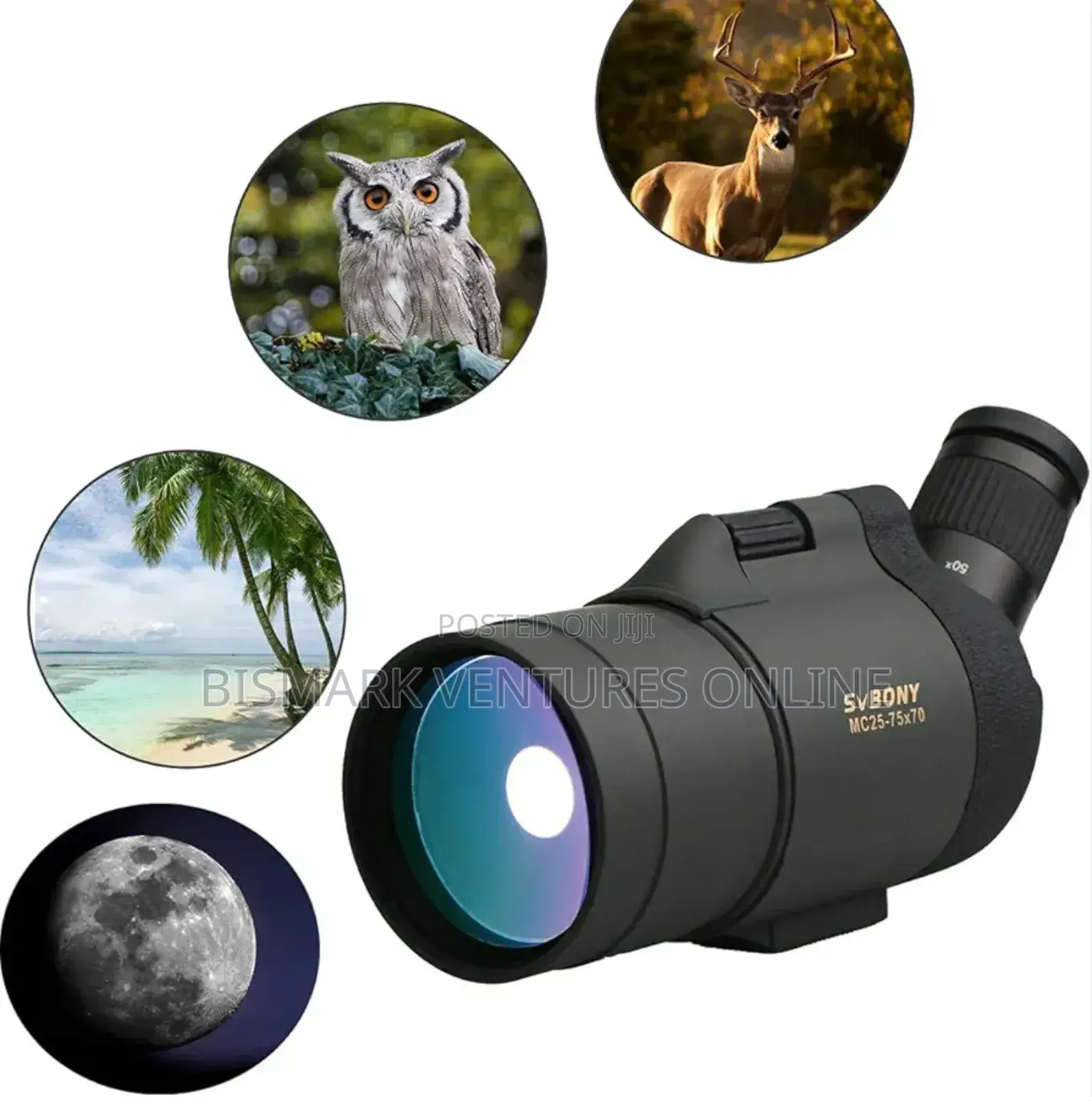 Svbony 25-75 X 70 Mak Telescope Monocular Bak4 Prism.