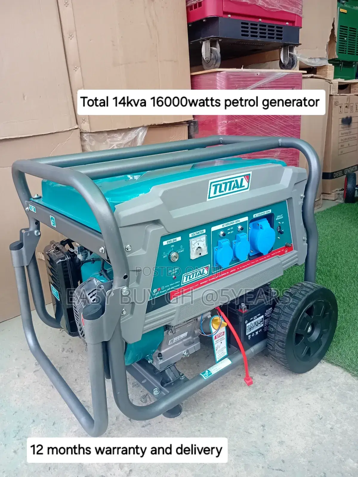 Endorsed 14kva Total Petrol Generator 16500watt 14kva