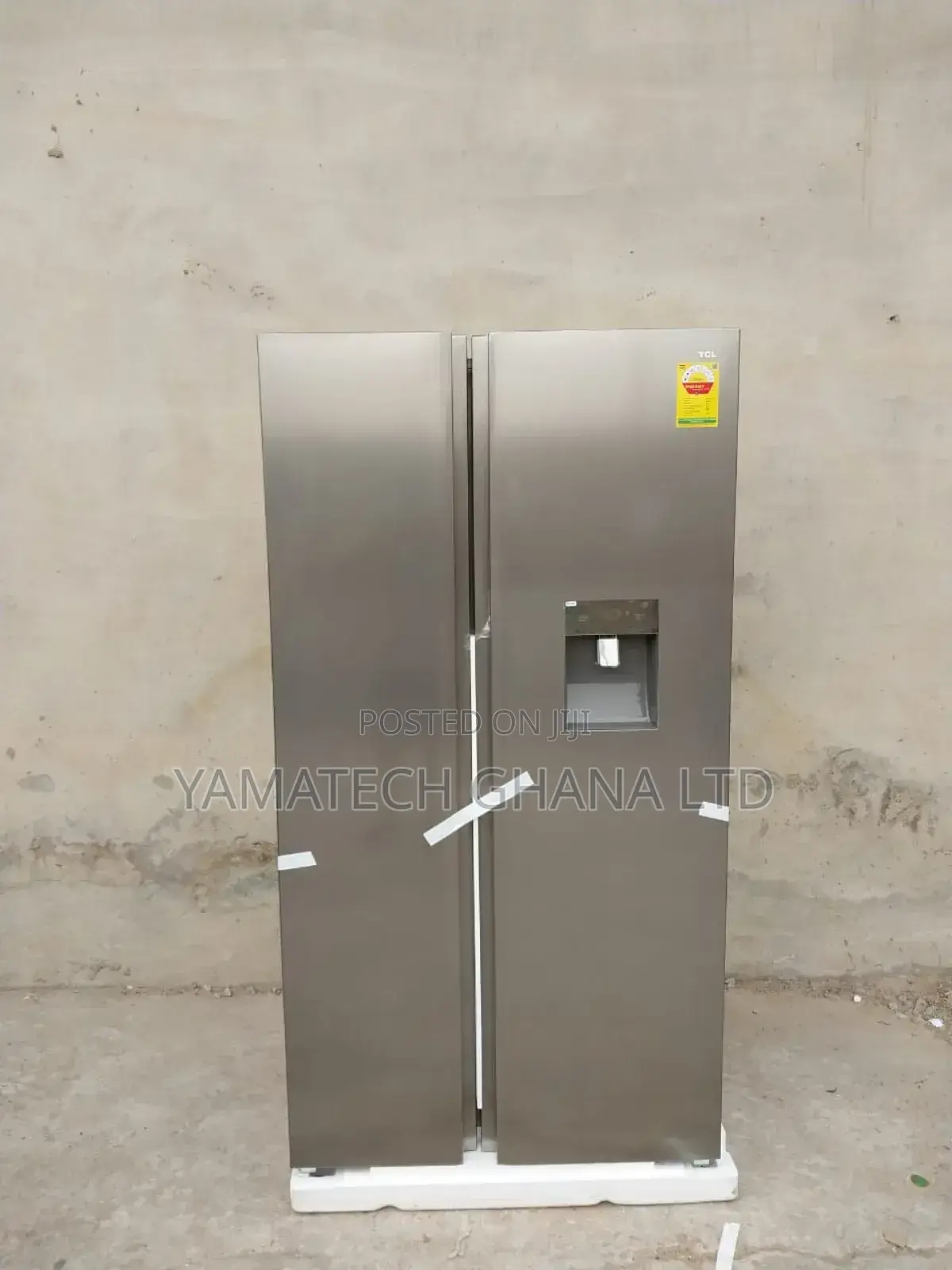 TCL Side by Side Fridge With Dispenser - 508litres-P520sbn