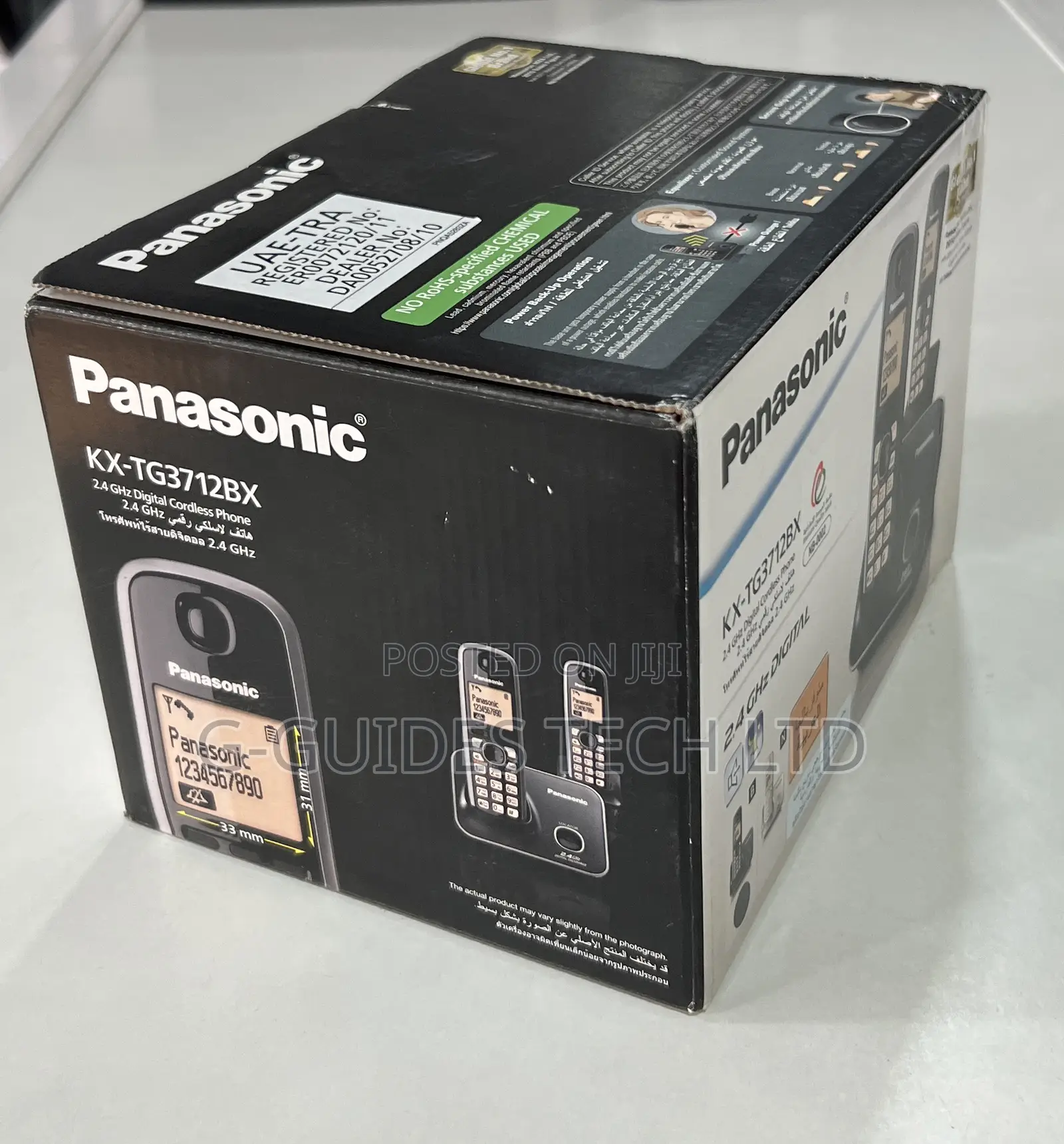 Panasonic 2 in 1 Digital Cordless Phone KX-TG3712BX