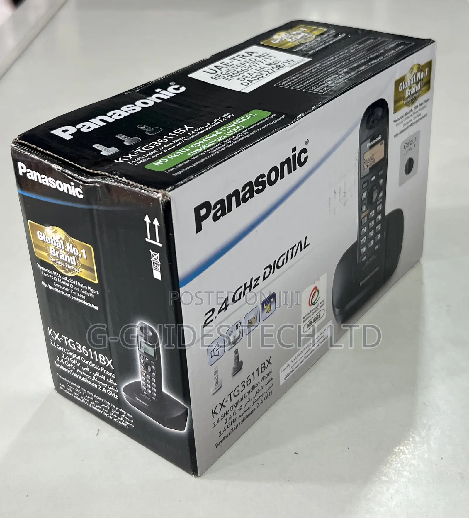 Panasonic 2.4ghz Digital Cordless Phone KX-TG3611BX