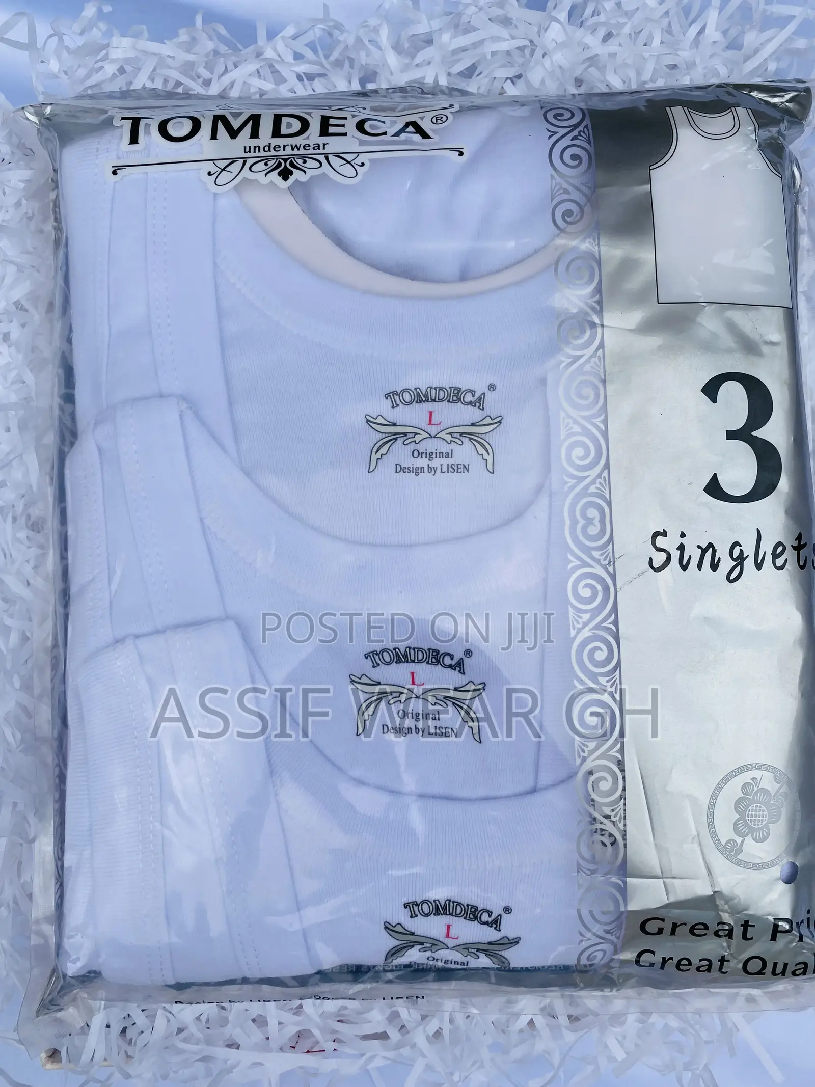Original Tomdeca Singlet 3pcs