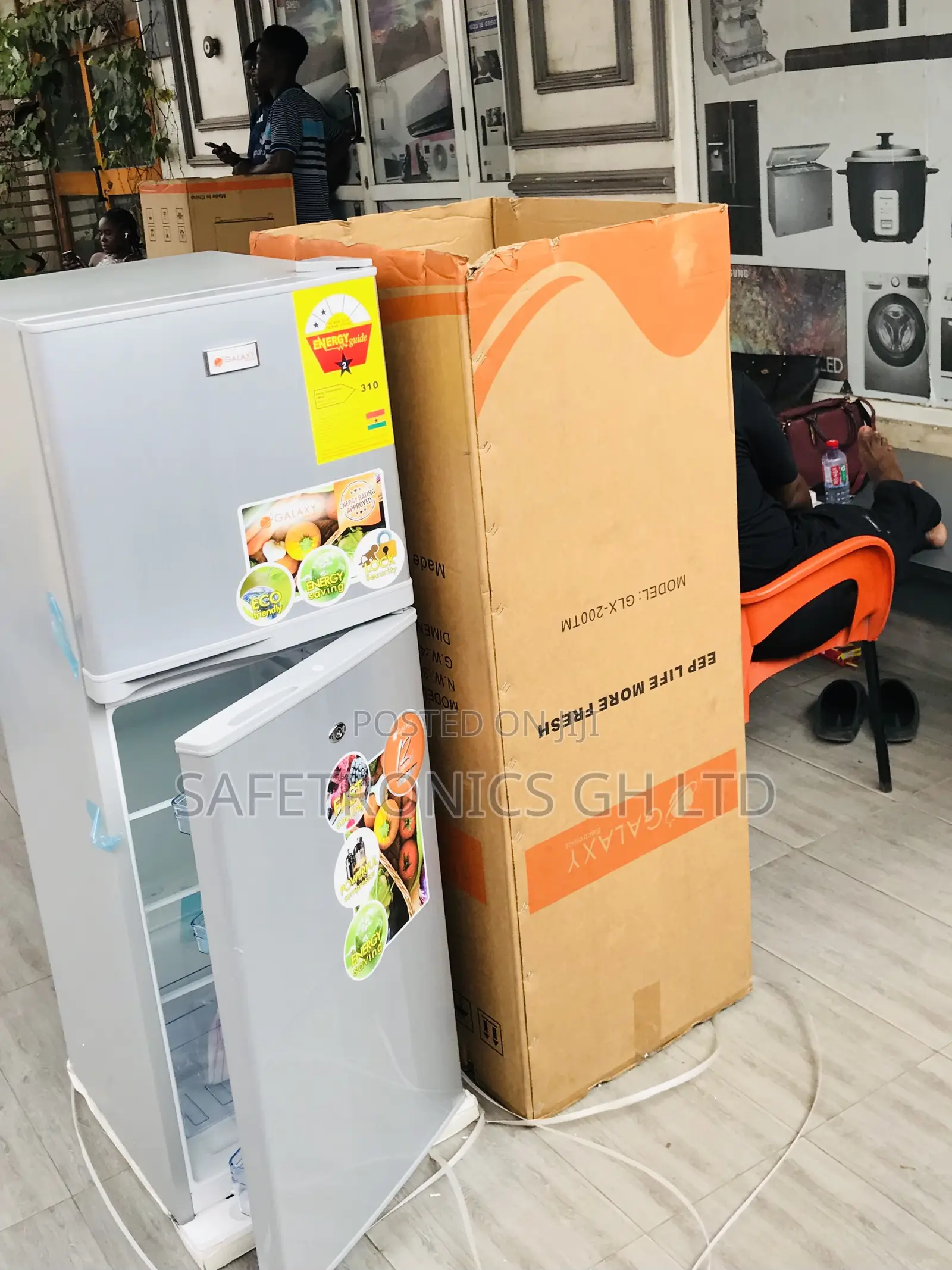Galaxy Top Mount Galaxy 90 Liters Double Door Fridge