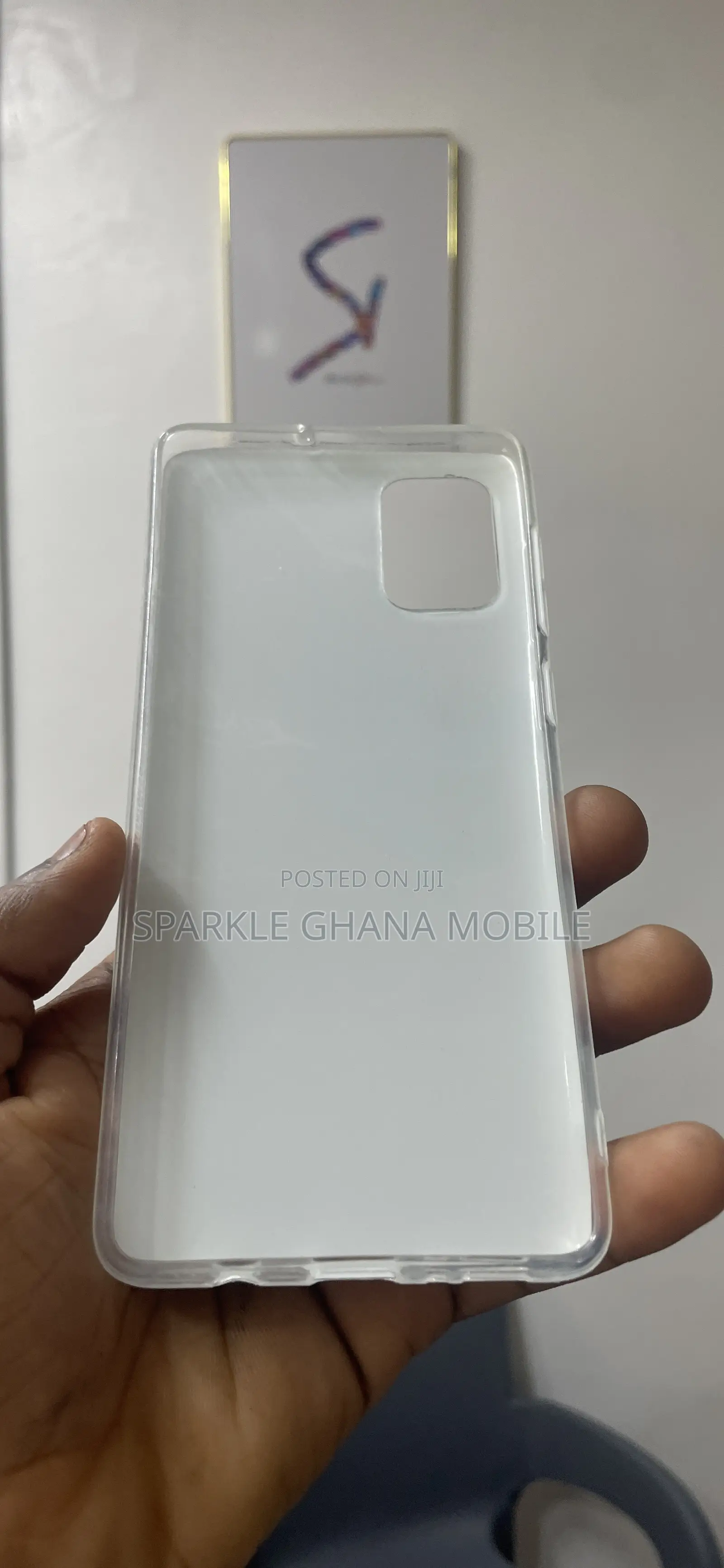 Samsung Galaxy A71 (Marble Pattern Case) Black Case