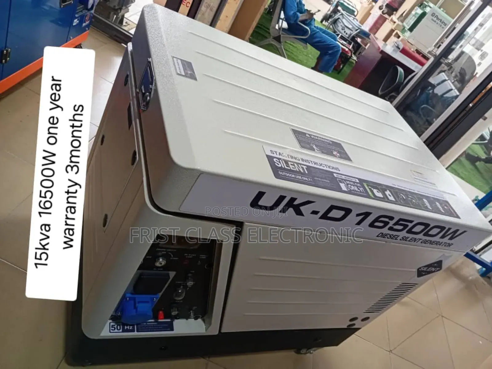 White Coloured Generator Best 15kva 15kva 16500wax Disel