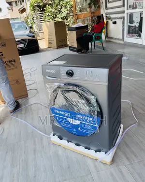 Elegant Nasco 8kg Front Load Smart Washing Machine.