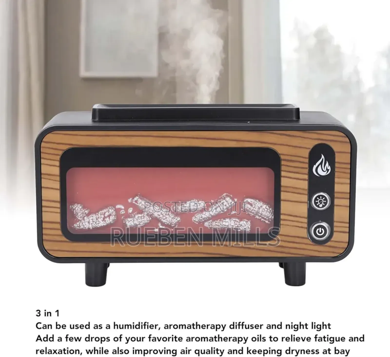 Fine Mist Vintage Fireplace Perfume Diffuser Humidifier