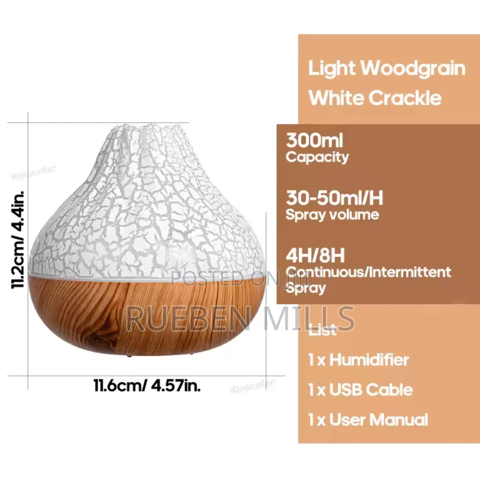 High Quality Volcano Shape Essential Oil Diffuser Humidifier