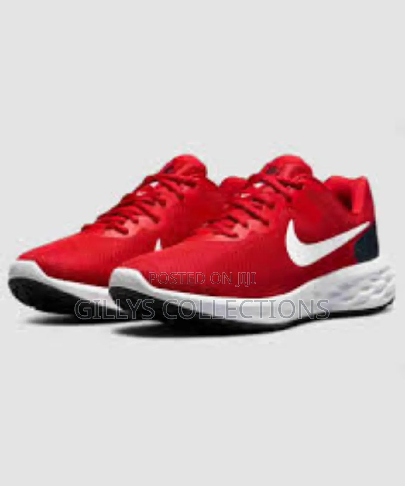 NEW Nike Revolution 5 (GS) Red White Black Gym Running Shoes
