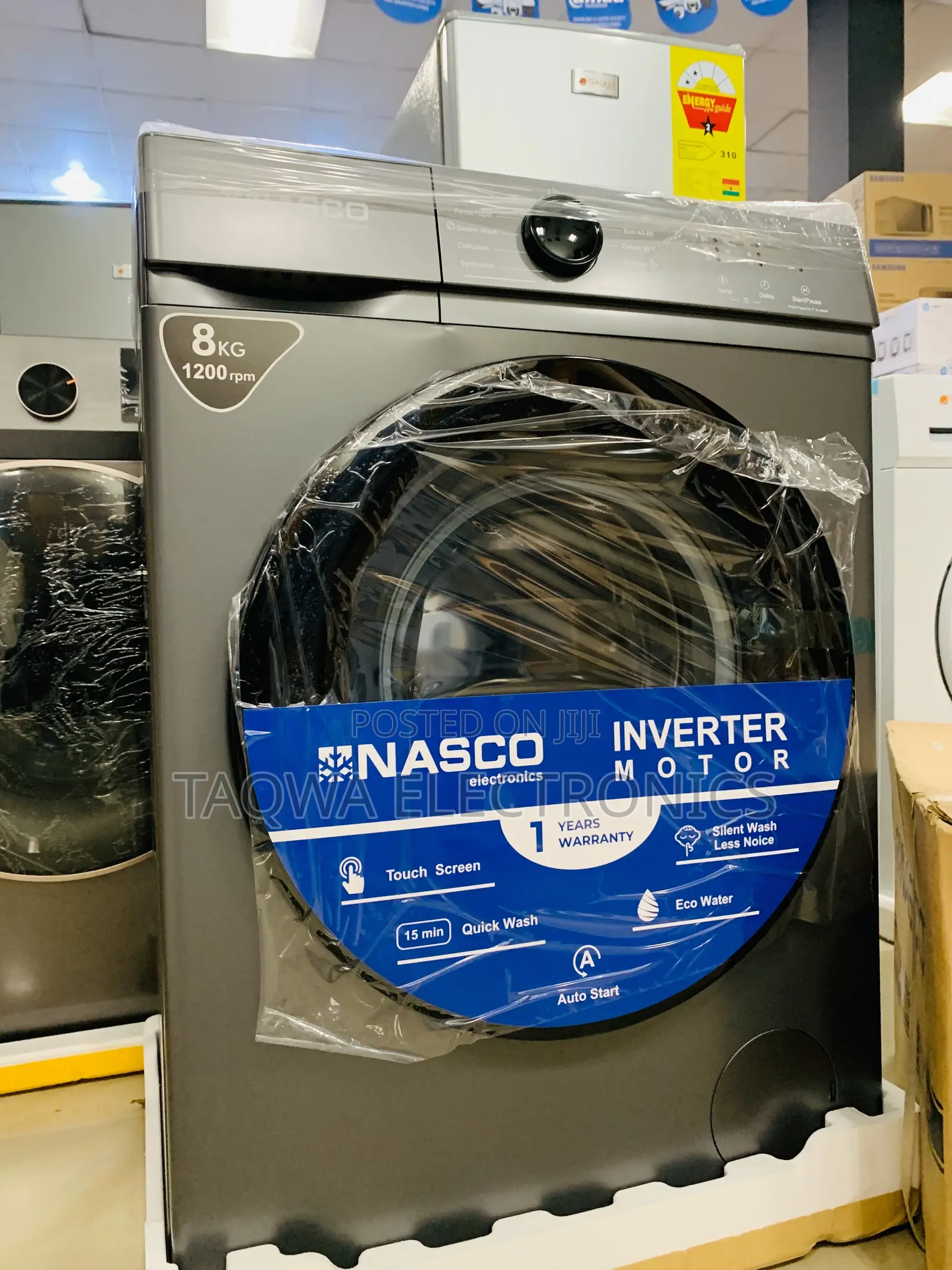 Wash-With Nasco Inverter 8kg Front Load Washing Machines
