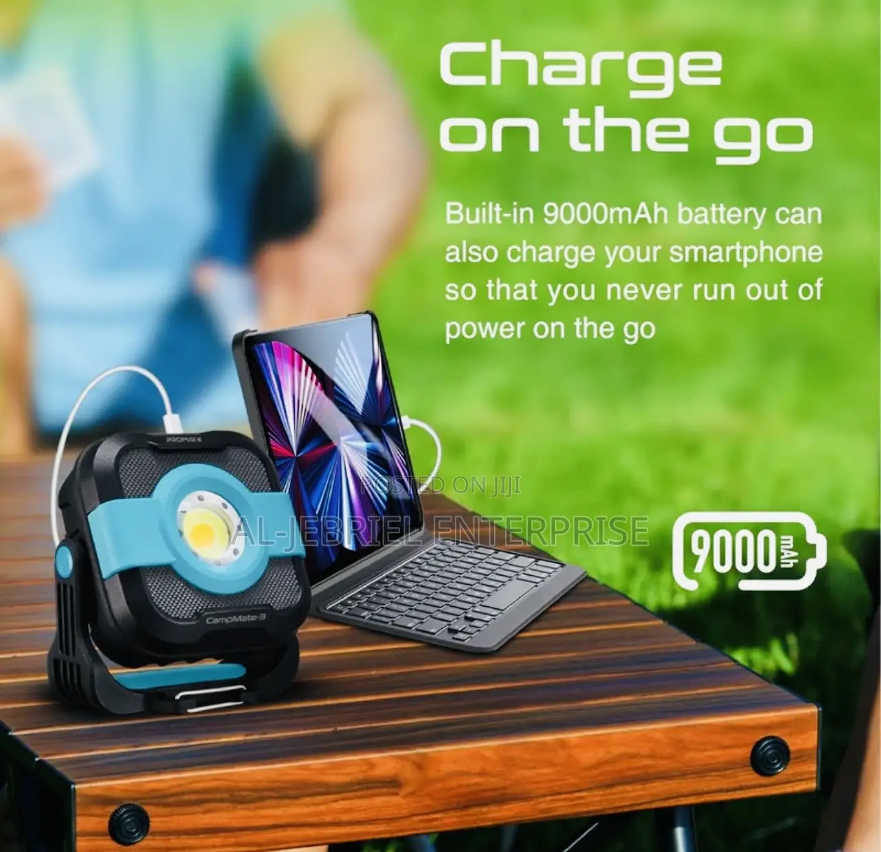Promate Camping Light With 9000mah Powerbank — CAMPMATE-3
