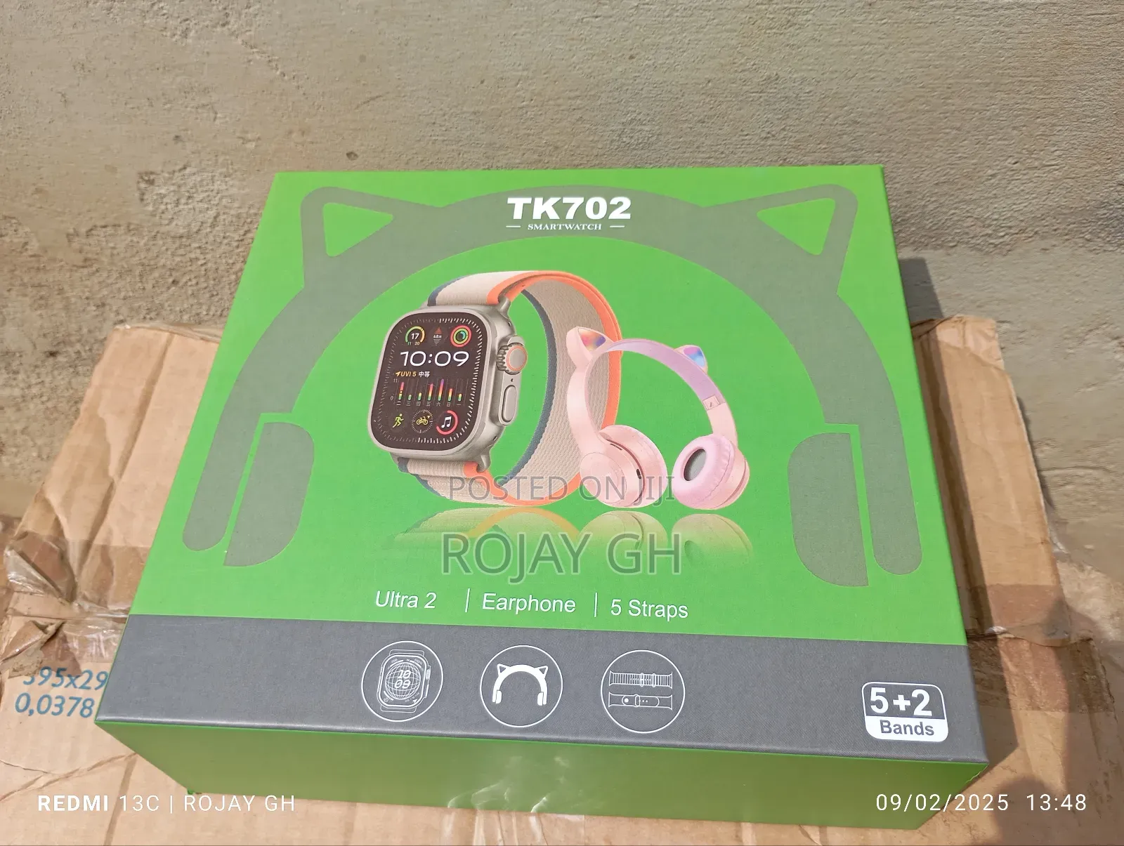 Ultra 2 TK-702 Smartwatch - BLACK