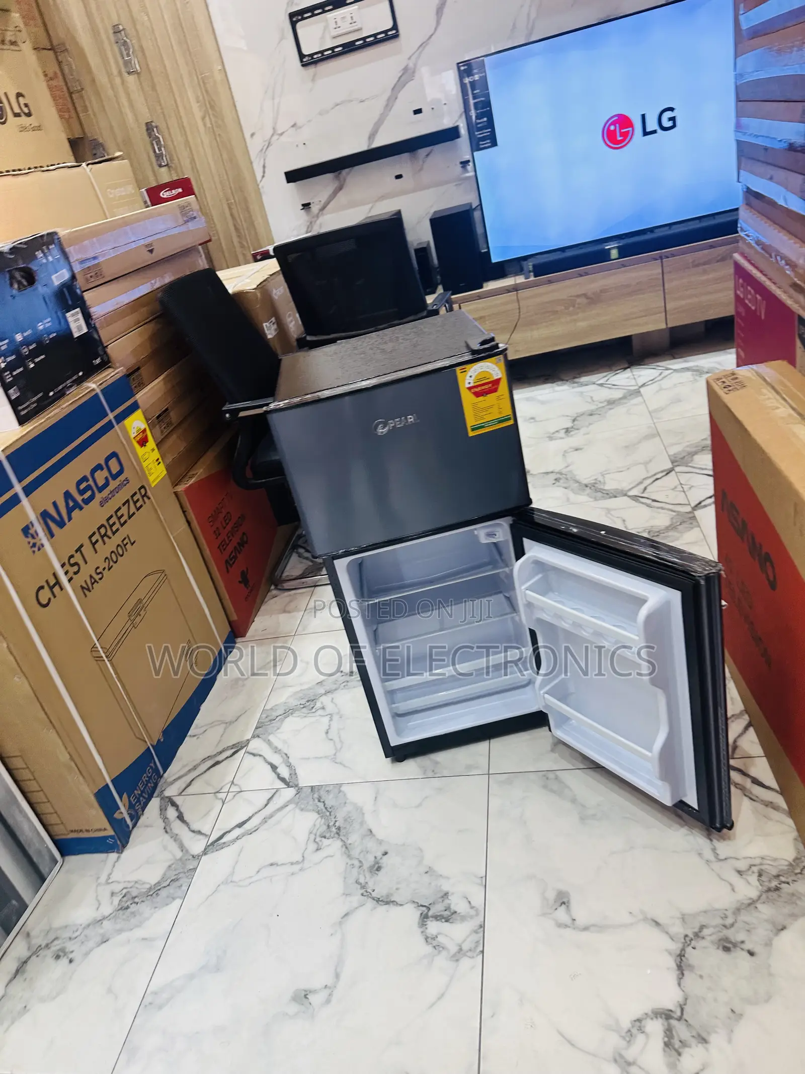 Super Nice Double Door Fridge Table Top Pearl