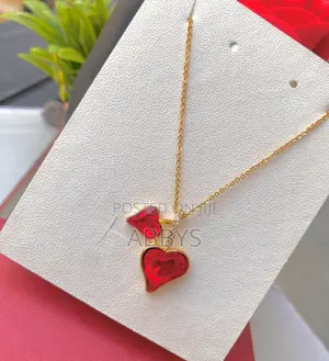 Charming Two-Heart Love Pendant Necklace