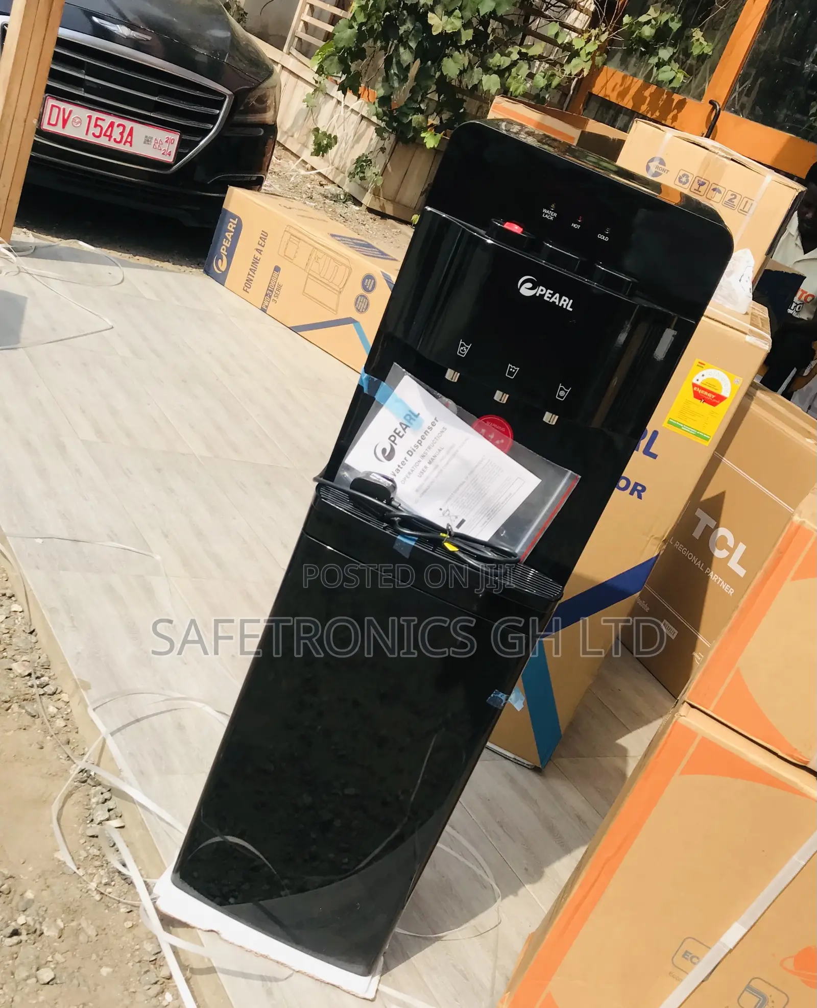 Design Pearl PWD-3106 Black Hot/Cold Water Dispenser