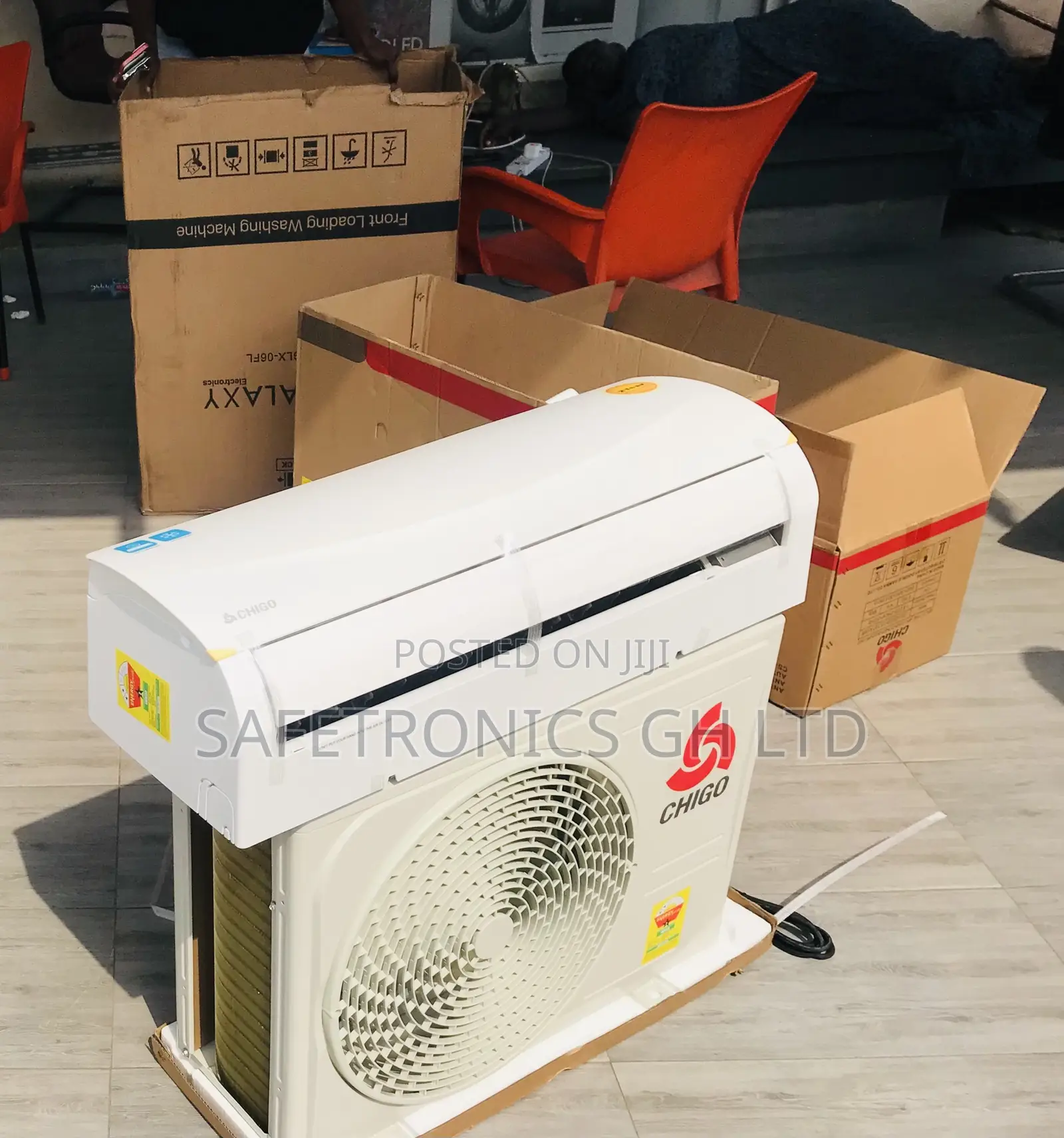 Grab Essential R410 1.5 HP White Chigo Quality AC