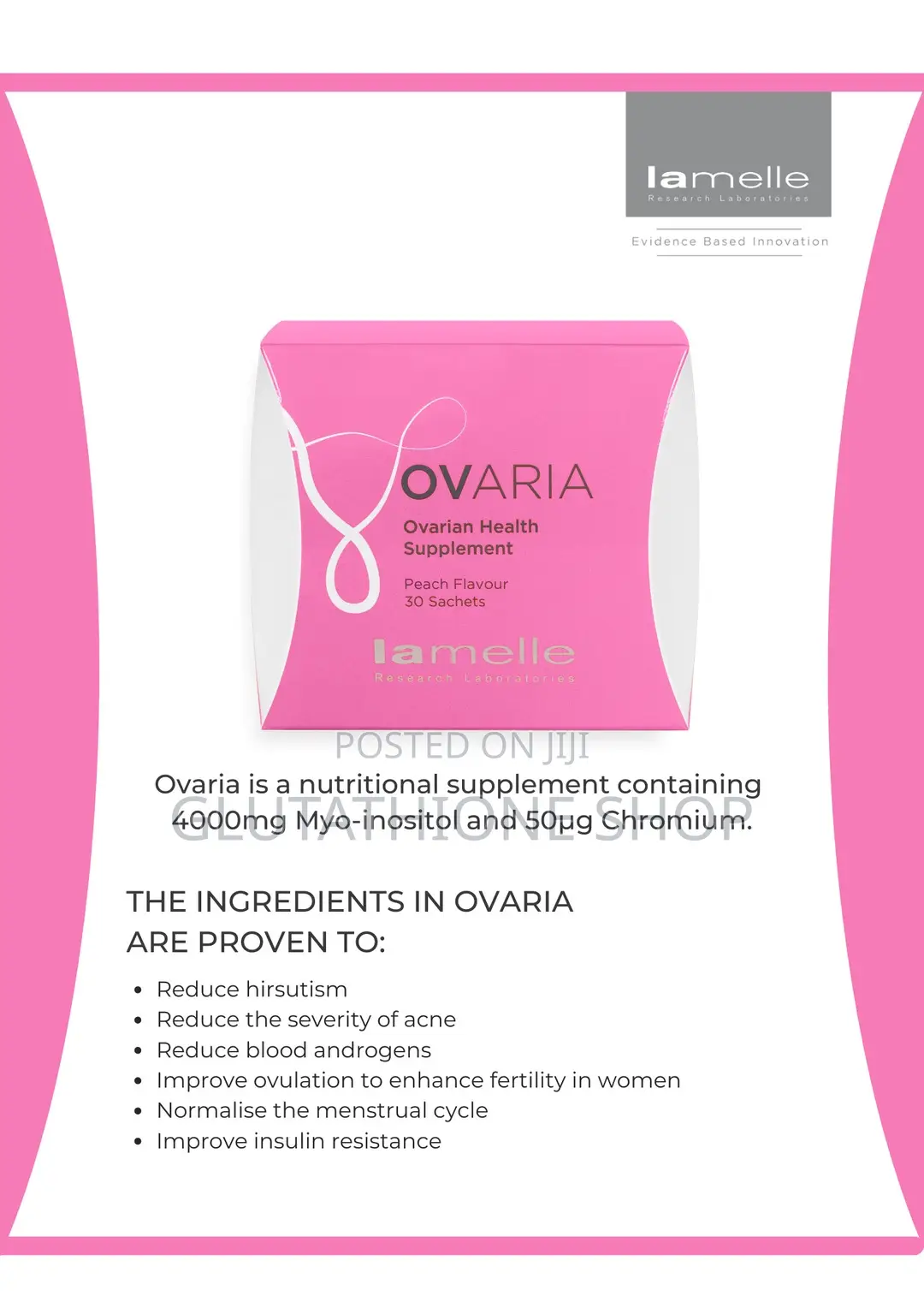 Lamelle Ovaria Hormonal, Metabolic, Reproductive Supplement